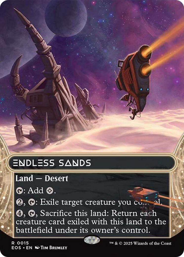 Endless Sands (0015) (Borderless) [Edge of Eternities: Stellar Sights] | Mega City Incorporated
