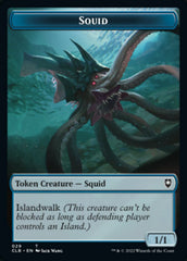 Squid // Copy Double-Sided Token [Commander Legends: Battle for Baldur's Gate Tokens] | Mega City Incorporated