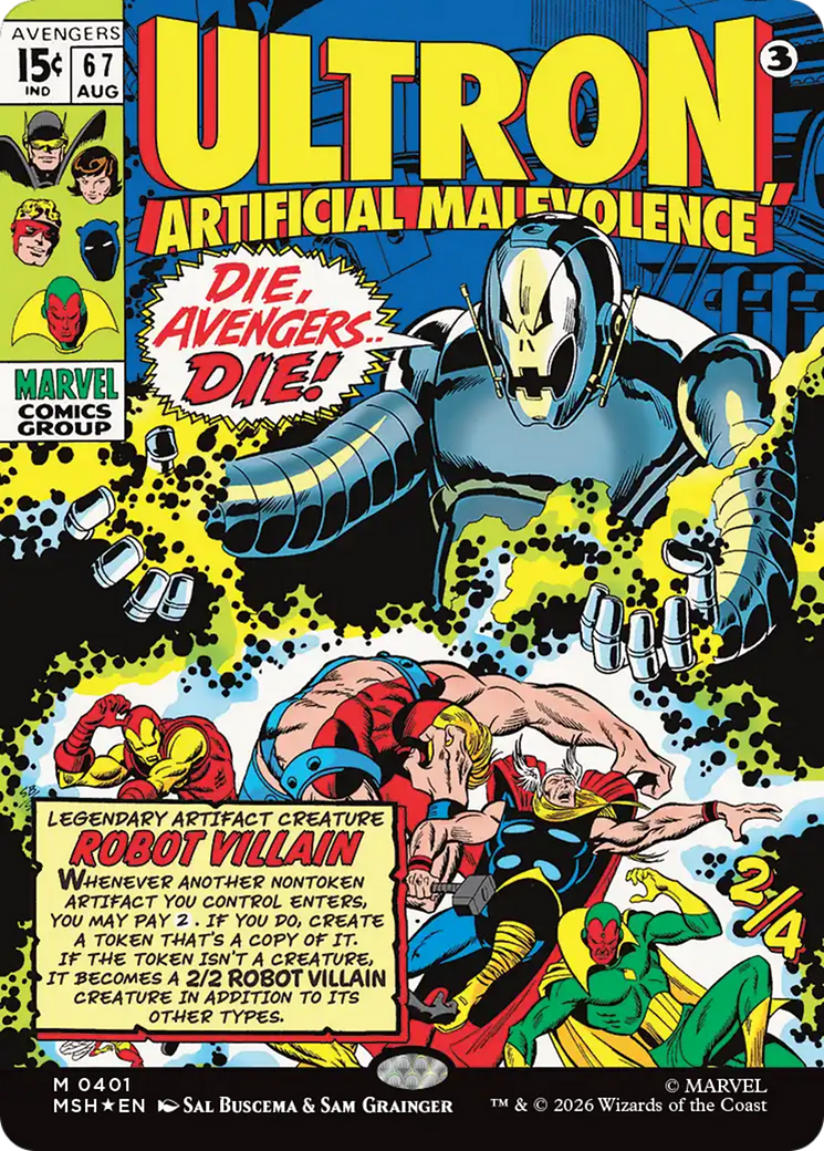 Ultron, Artificial Malevolence (Borderless) (0401) [Marvel Super Heroes] | Mega City Incorporated