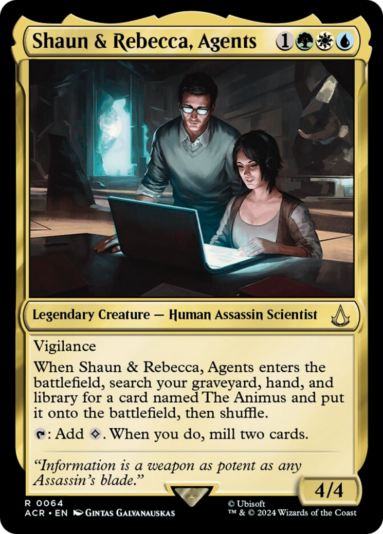 Shaun & Rebecca, Agents [Assassin's Creed] | Mega City Incorporated