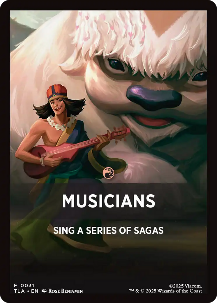 Musicians Theme Card [Avatar: The Last Airbender Tokens] | Mega City Incorporated