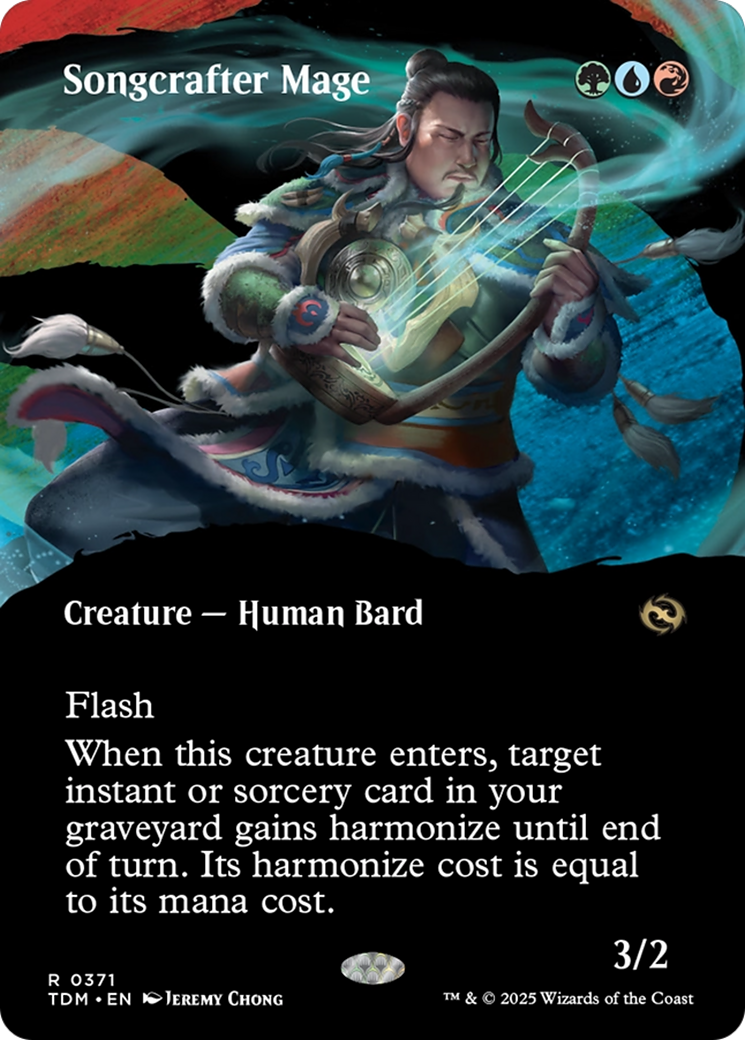 Songcrafter Mage (Borderless) [Tarkir: Dragonstorm] | Mega City Incorporated