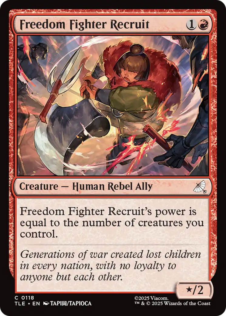Freedom Fighter Recruit [Avatar: The Last Airbender: Eternal-Legal] | Mega City Incorporated
