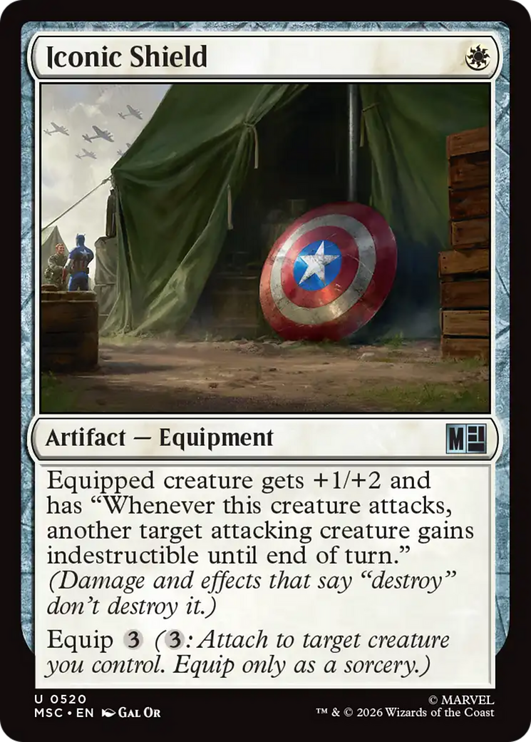 Iconic Shield [Marvel Super Heroes Commander] | Mega City Incorporated