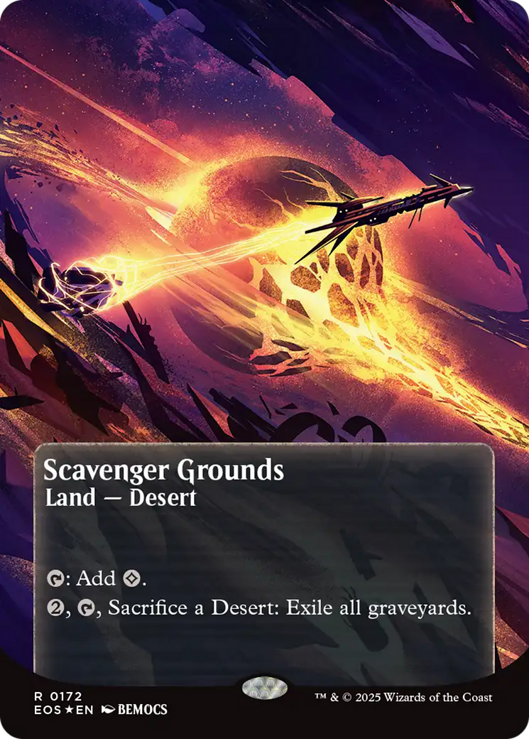 Scavenger Grounds (0172) (Borderless) (Galaxy Foil) [Edge of Eternities: Stellar Sights] | Mega City Incorporated