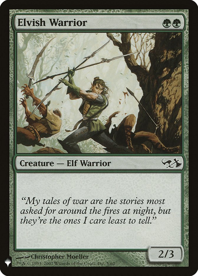 Elvish Warrior [Mystery Booster] | Mega City Incorporated