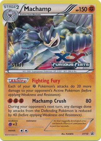 Machamp (XY13) (Staff) [XY: Black Star Promos] | Mega City Incorporated