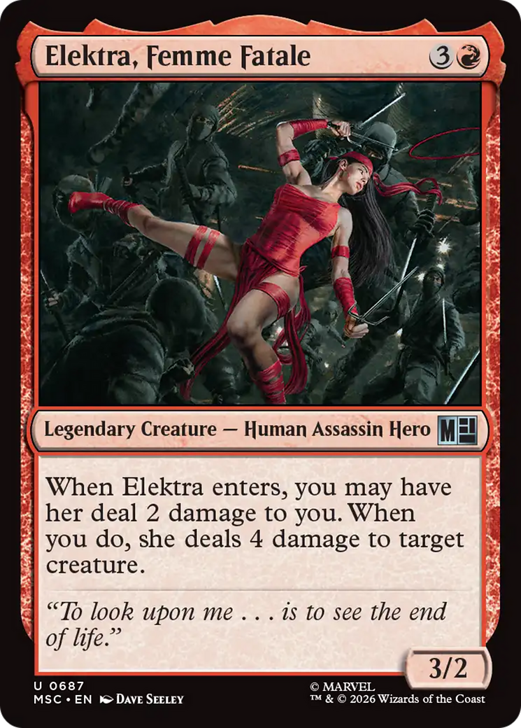 Elektra, Femme Fatale [Marvel Super Heroes Commander] | Mega City Incorporated