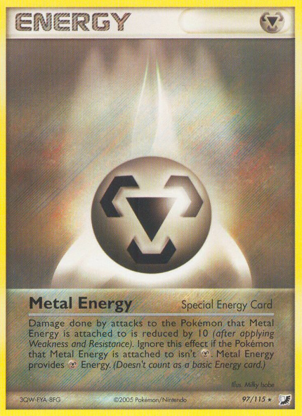 Metal Energy (97/115) [EX: Unseen Forces] | Mega City Incorporated