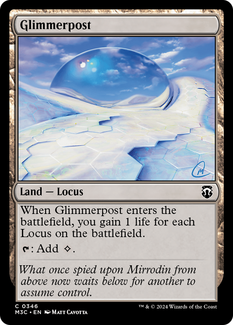 Glimmerpost (Ripple Foil) [Modern Horizons 3 Commander] | Mega City Incorporated
