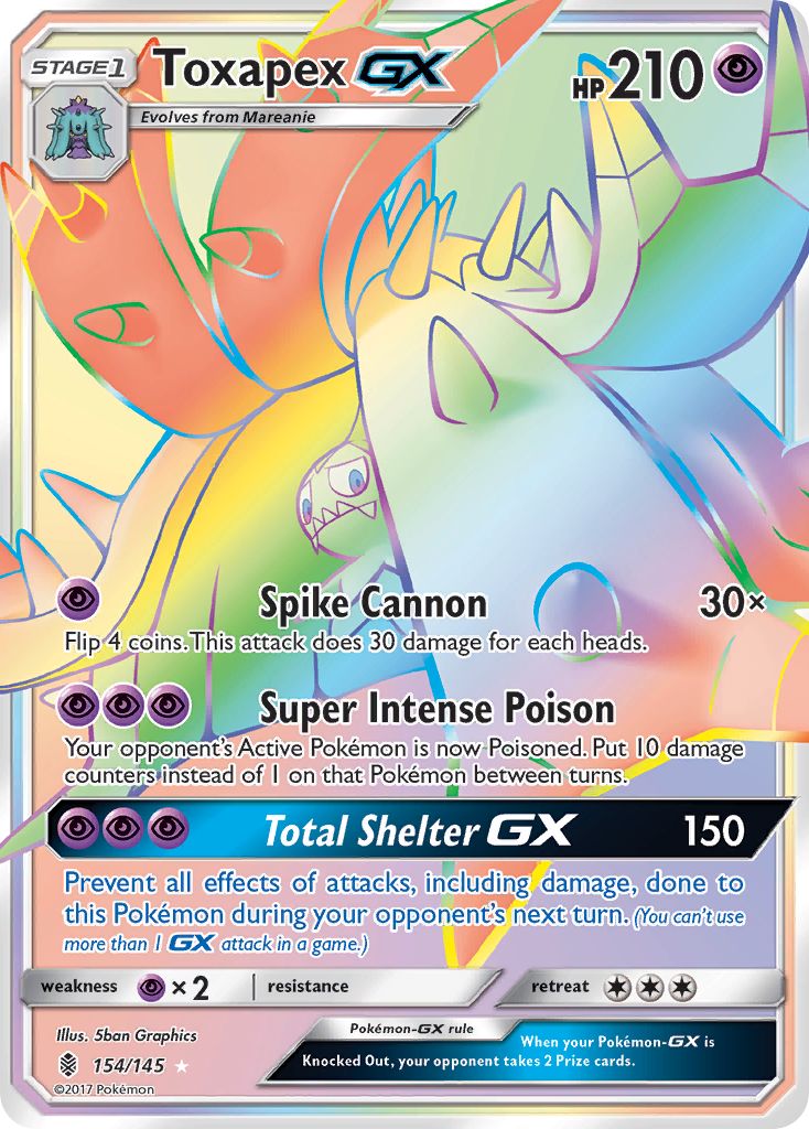 Toxapex GX (154/145) [Sun & Moon: Guardians Rising] | Mega City Incorporated