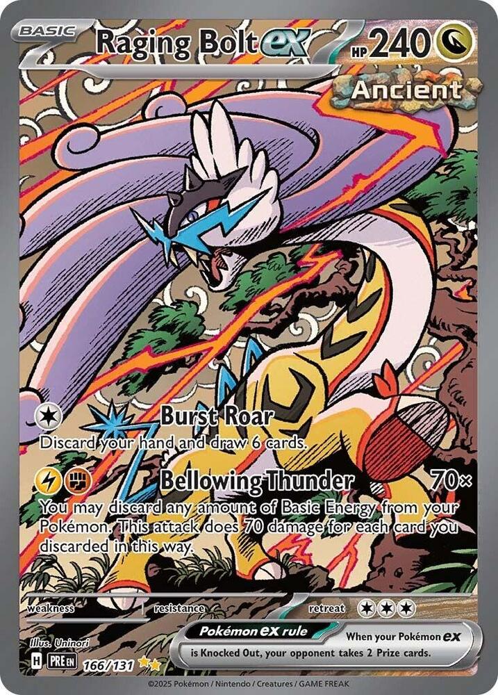 Raging Bolt ex (166/131) [Scarlet & Violet: Prismatic Evolutions] | Mega City Incorporated