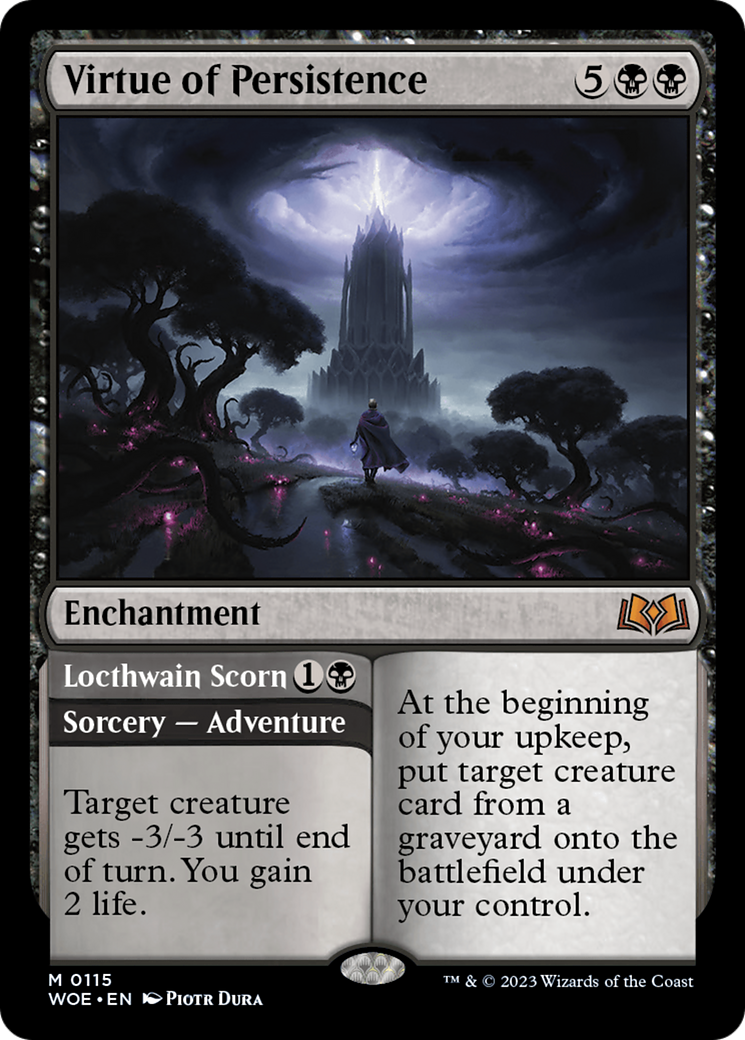Virtue of Persistence // Locthwain Scorn [Wilds of Eldraine] | Mega City Incorporated