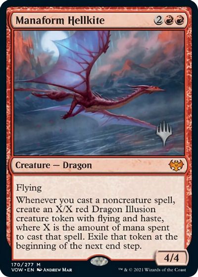 Manaform Hellkite (Promo Pack) [Innistrad: Crimson Vow Promos] | Mega City Incorporated