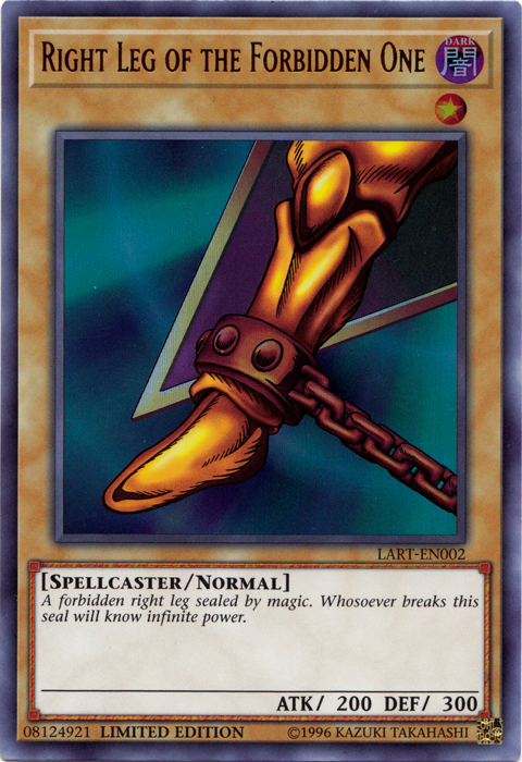 Right Leg of the Forbidden One [LART-EN002] Ultra Rare | Mega City Incorporated