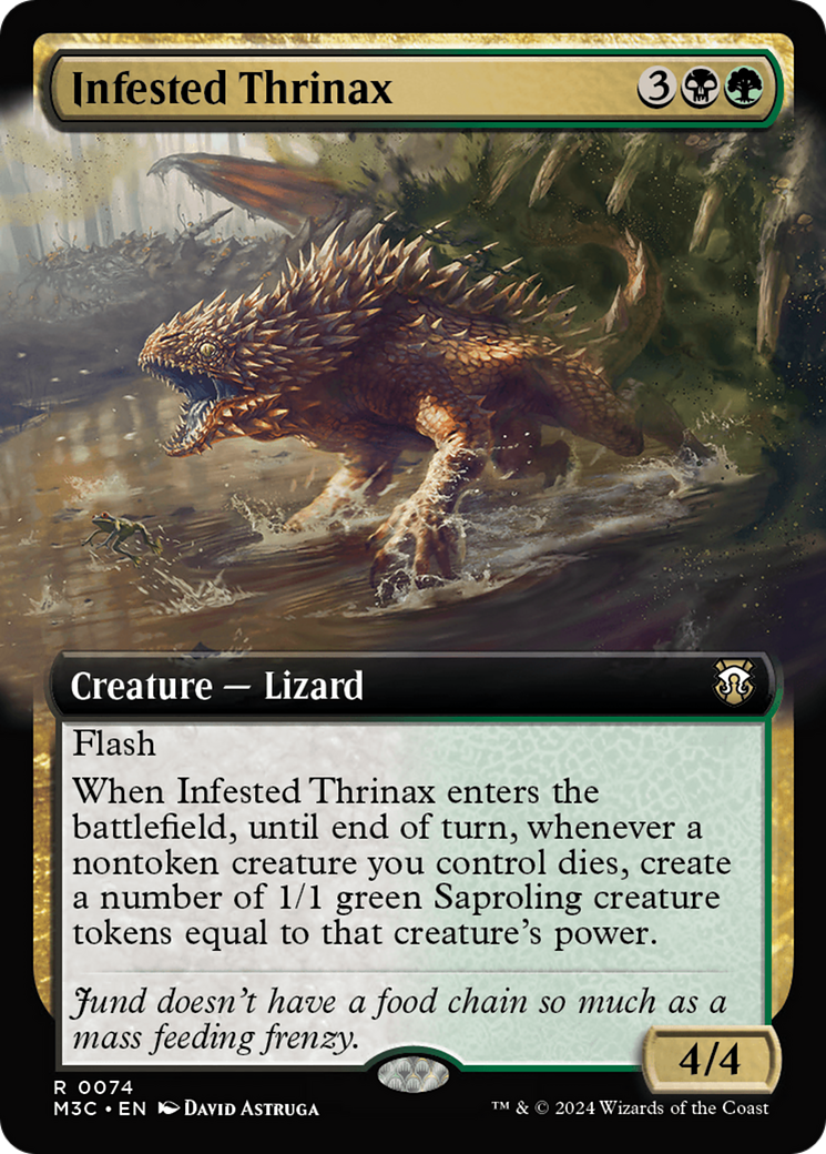 Infested Thrinax (Extended Art) [Modern Horizons 3 Commander] | Mega City Incorporated