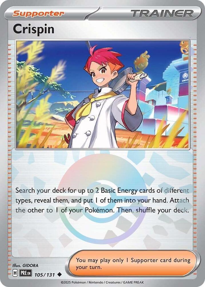 Crispin (105/131) (Poke Ball Pattern) [Scarlet & Violet: Prismatic Evolutions] | Mega City Incorporated