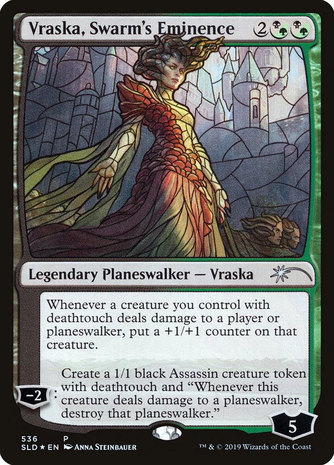 Vraska, Swarm's Eminence (Stained Glass) [Secret Lair Drop Promos] | Mega City Incorporated