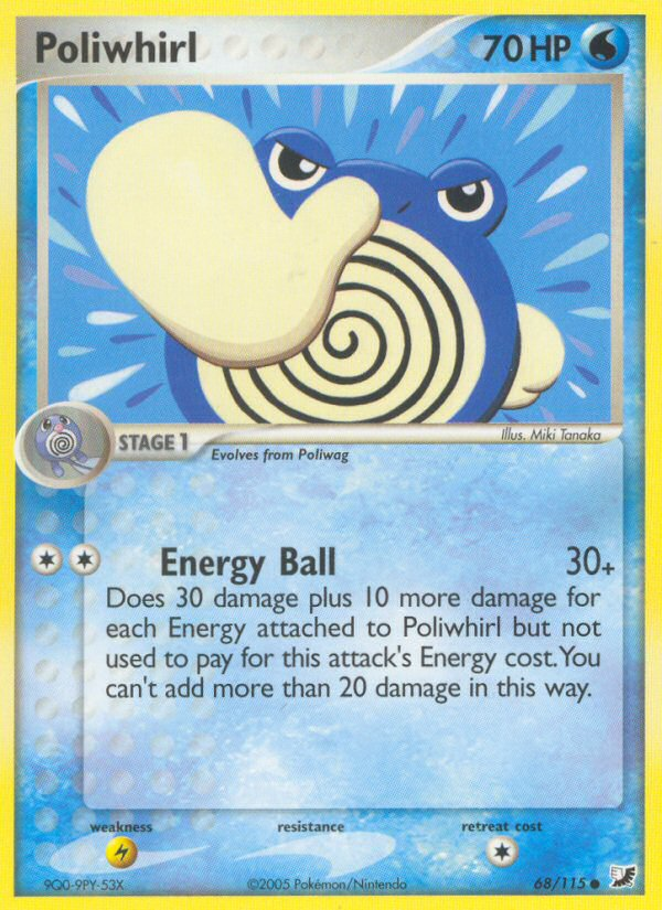 Poliwhirl (68/115) [EX: Unseen Forces] | Mega City Incorporated