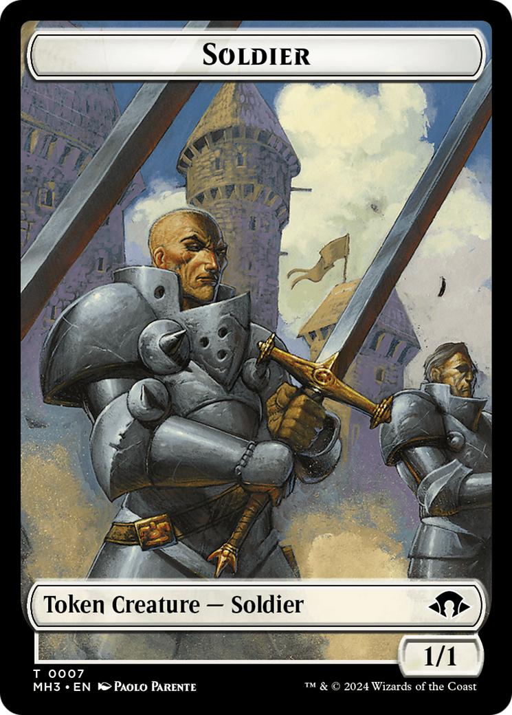 Soldier Token [Modern Horizons 3 Tokens] | Mega City Incorporated