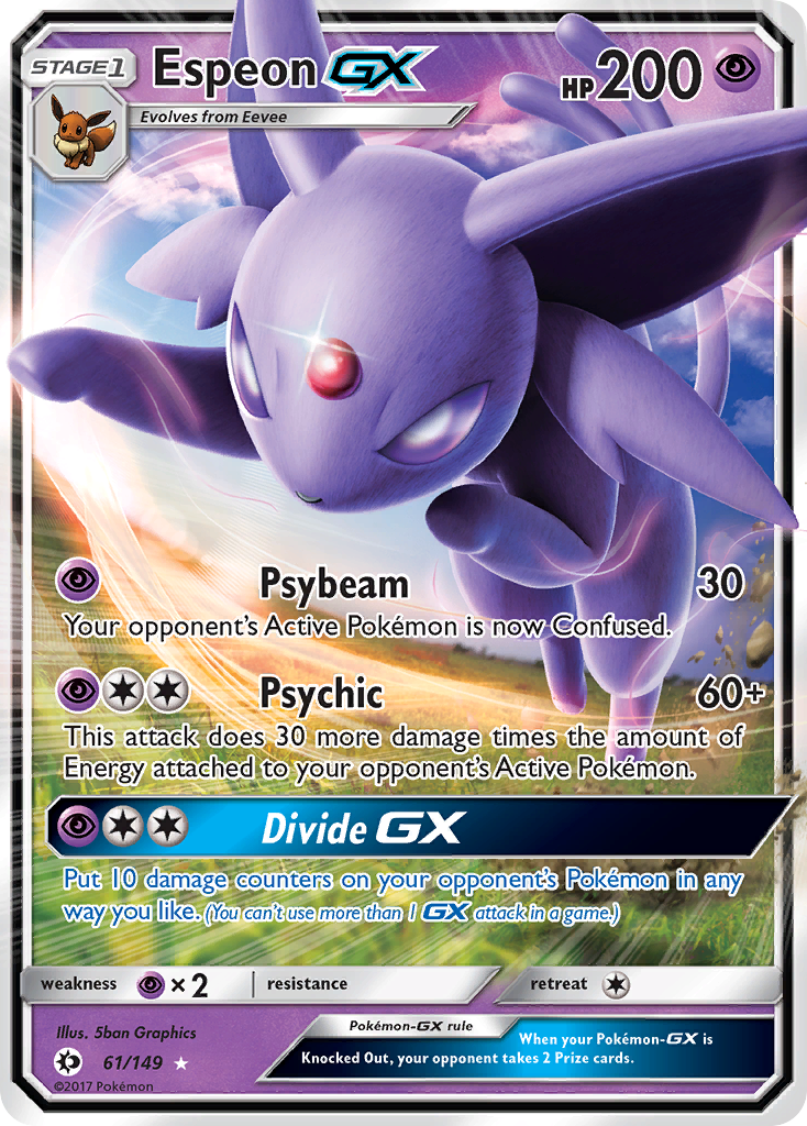 Espeon GX (61/149) [Sun & Moon: Base Set] | Mega City Incorporated