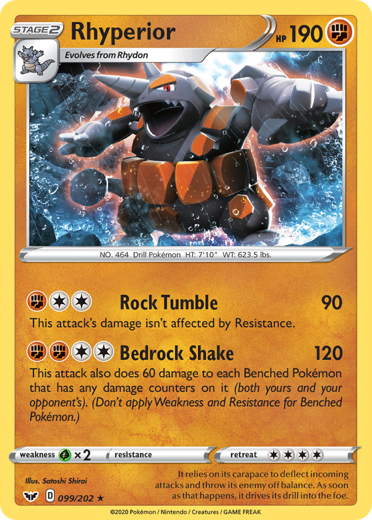 Rhyperior (099/202) [Sword & Shield: Base Set] | Mega City Incorporated