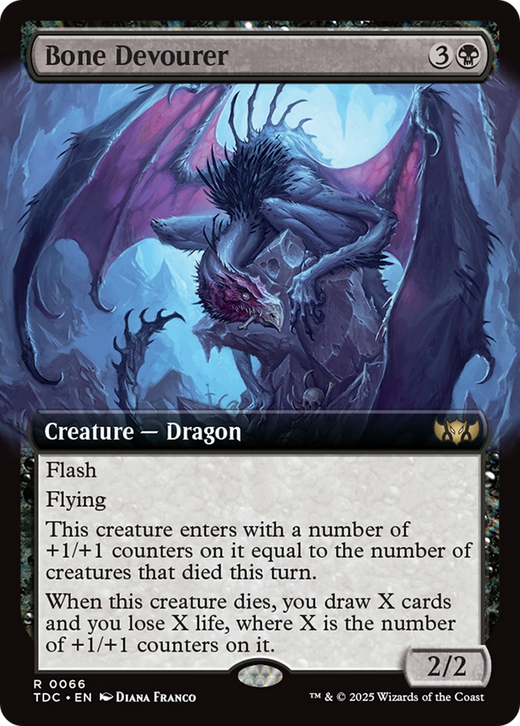 Bone Devourer (Extended Art) [Tarkir: Dragonstorm Commander] | Mega City Incorporated