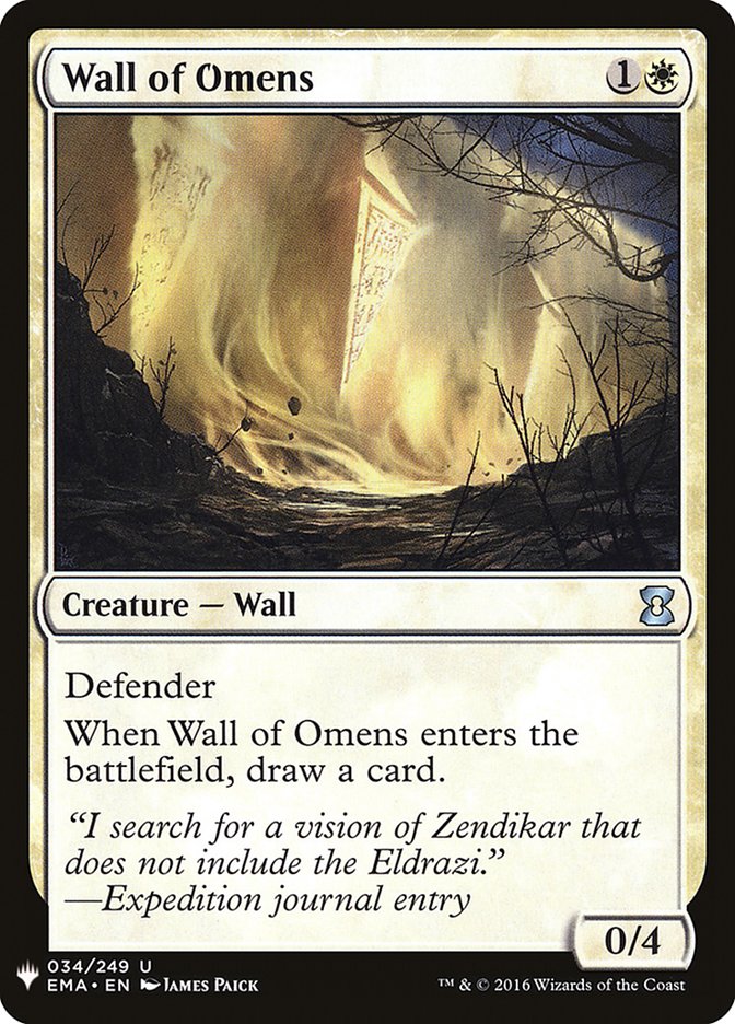 Wall of Omens [Mystery Booster] | Mega City Incorporated