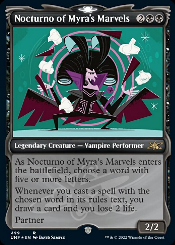 Nocturno of Myra's Marvels (Showcase) (Galaxy Foil) [Unfinity] | Mega City Incorporated