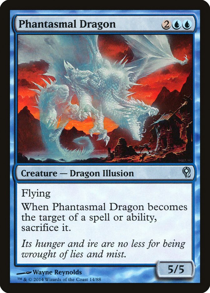 Phantasmal Dragon [Duel Decks: Jace vs. Vraska] | Mega City Incorporated