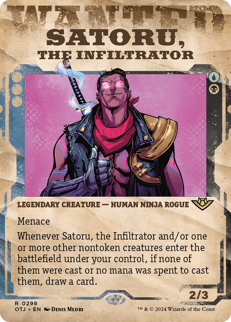 Satoru, the Infiltrator (Showcase) [Outlaws of Thunder Junction] | Mega City Incorporated