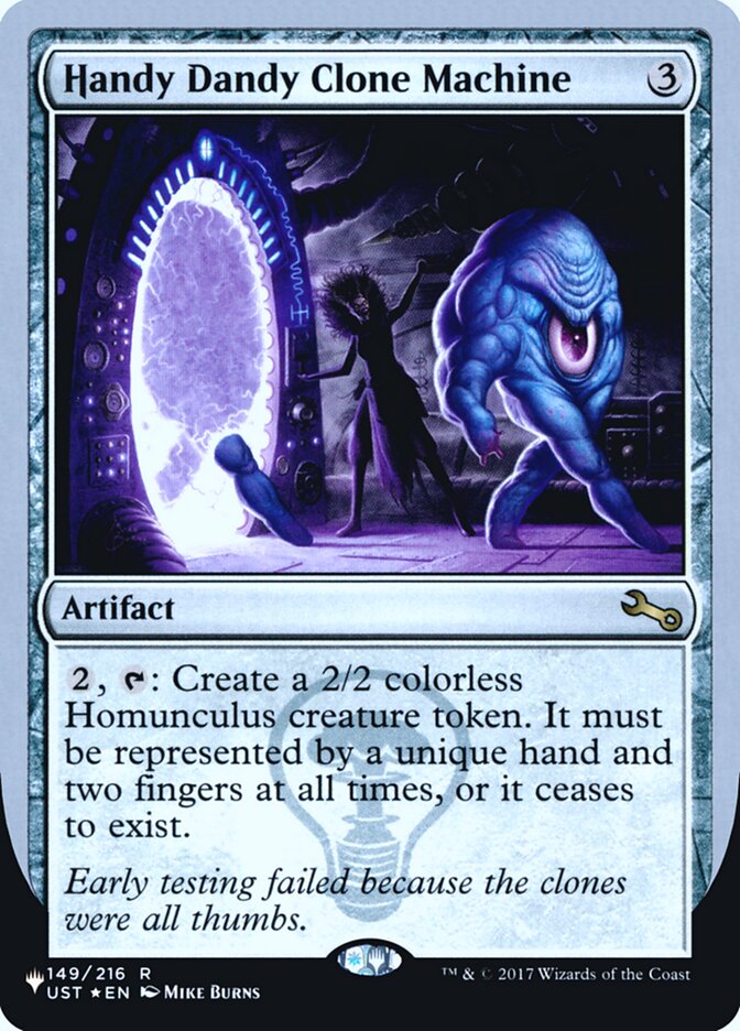 Handy Dandy Clone Machine (Unfinity Foil Edition) [The List] | Mega City Incorporated