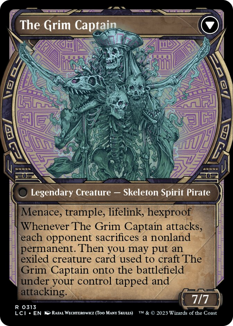 Throne of the Grim Captain // The Grim Captain (Showcase) [The Lost Caverns of Ixalan] | Mega City Incorporated