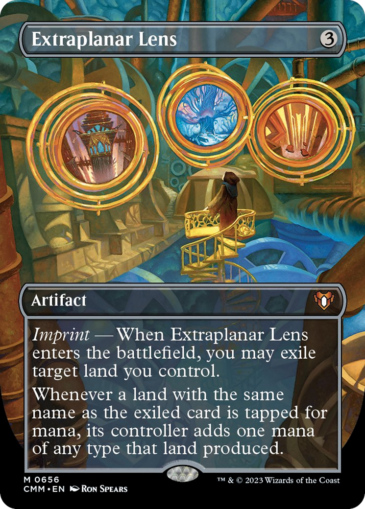 Extraplanar Lens (Borderless Alternate Art) [Commander Masters] | Mega City Incorporated