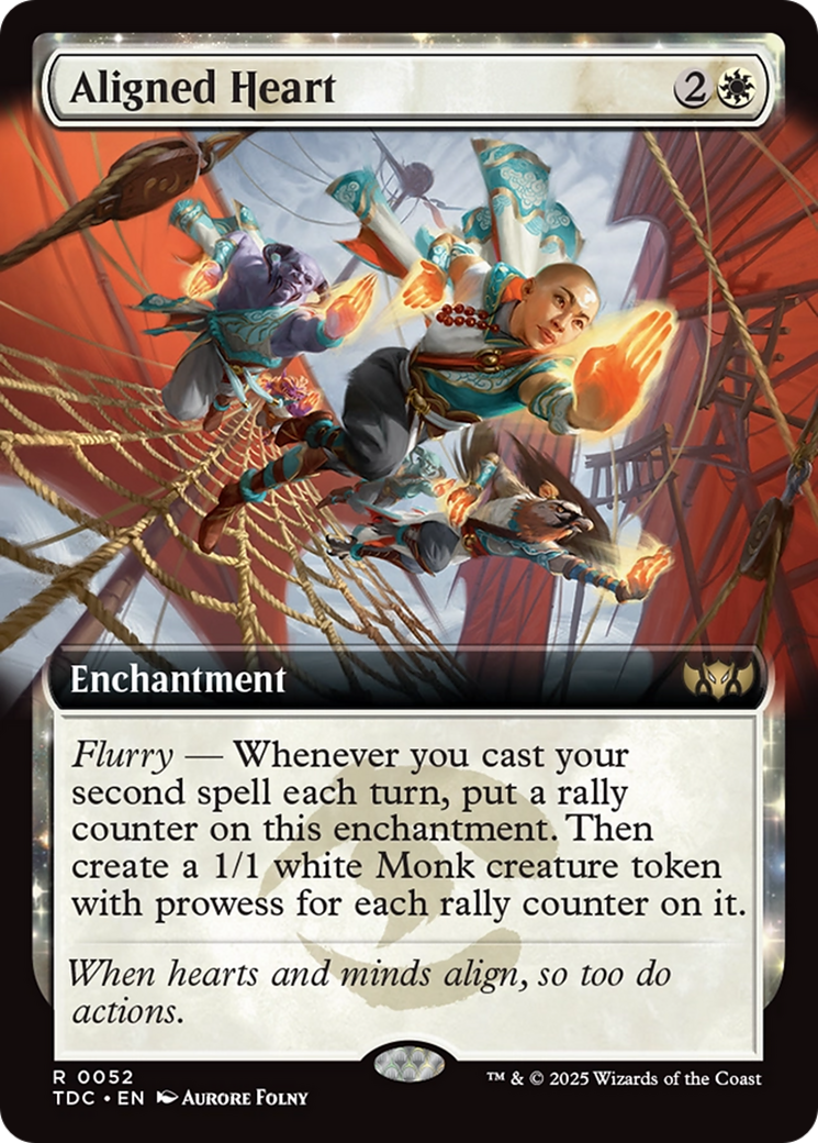 Aligned Heart (Extended Art) [Tarkir: Dragonstorm Commander] | Mega City Incorporated