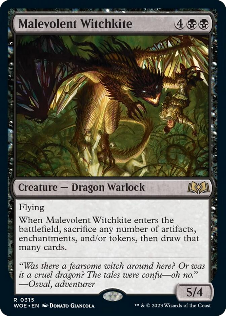 Malevolent Witchkite [Wilds of Eldraine] | Mega City Incorporated