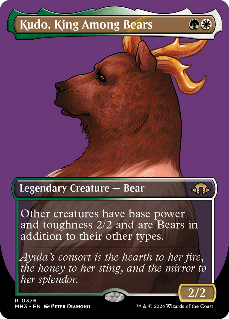 Kudo, King Among Bears (Borderless) [Modern Horizons 3] | Mega City Incorporated