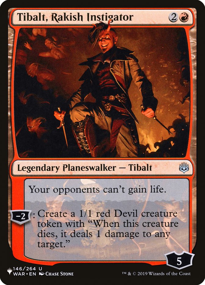 Tibalt, Rakish Instigator [The List] | Mega City Incorporated