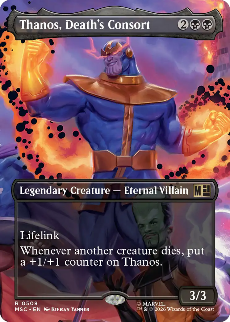 Thanos, Death's Consort (Borderless) [Marvel Super Heroes Commander] | Mega City Incorporated