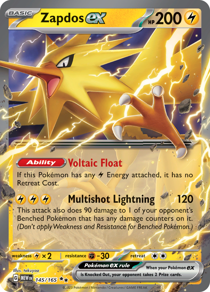 Zapdos ex (145/165) [Scarlet & Violet 151] | Mega City Incorporated