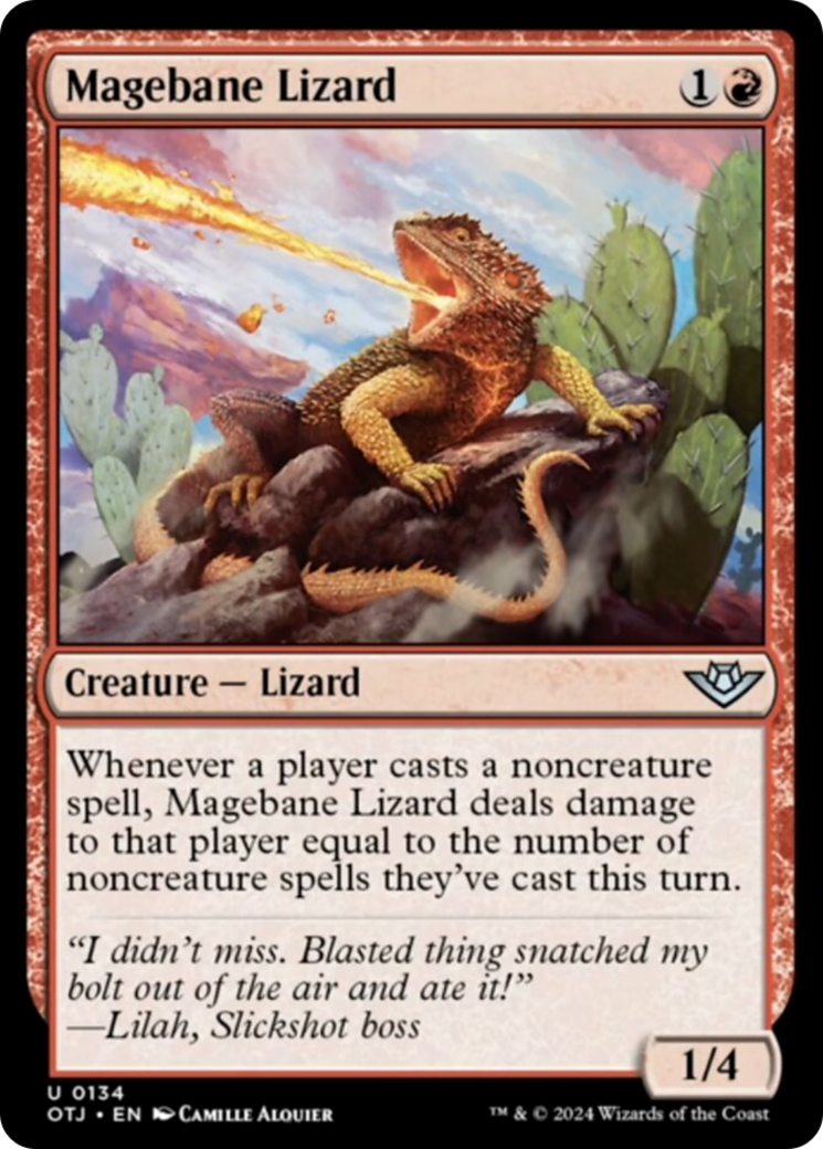 Magebane Lizard [Outlaws of Thunder Junction] | Mega City Incorporated