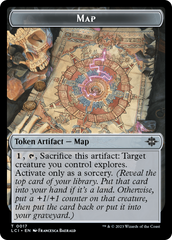 Map // Bat Double-Sided Token [The Lost Caverns of Ixalan Tokens] | Mega City Incorporated