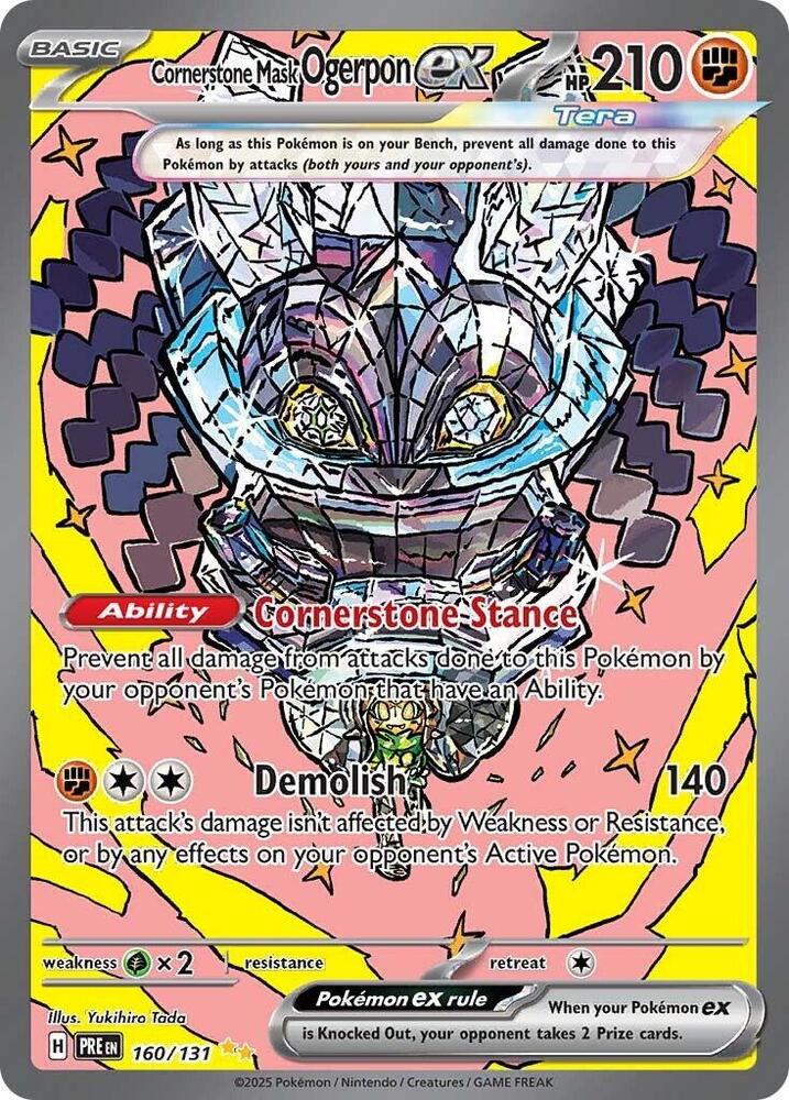 Cornerstone Mask Ogerpon ex (160/131) [Scarlet & Violet: Prismatic Evolutions] | Mega City Incorporated