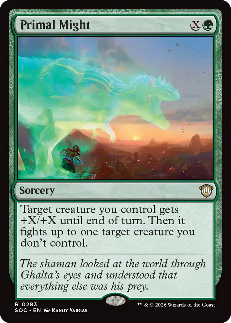 Primal Might [Secrets of Strixhaven Commander] | Mega City Incorporated