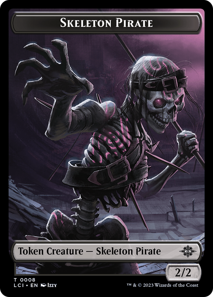 Skeleton Pirate Token [The Lost Caverns of Ixalan Tokens] | Mega City Incorporated