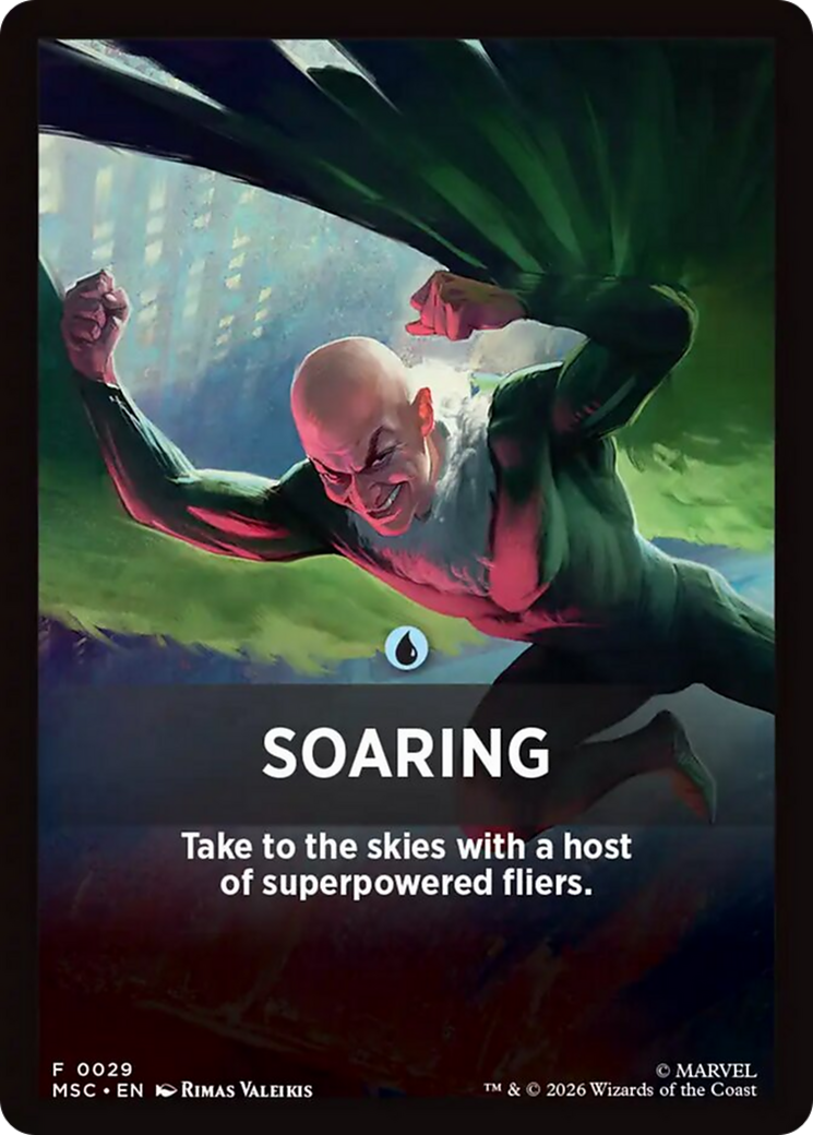 Soaring Theme Card [Marvel Super Heroes Commander] | Mega City Incorporated