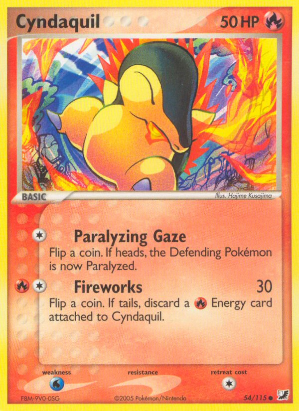 Cyndaquil (54/115) [EX: Unseen Forces] | Mega City Incorporated