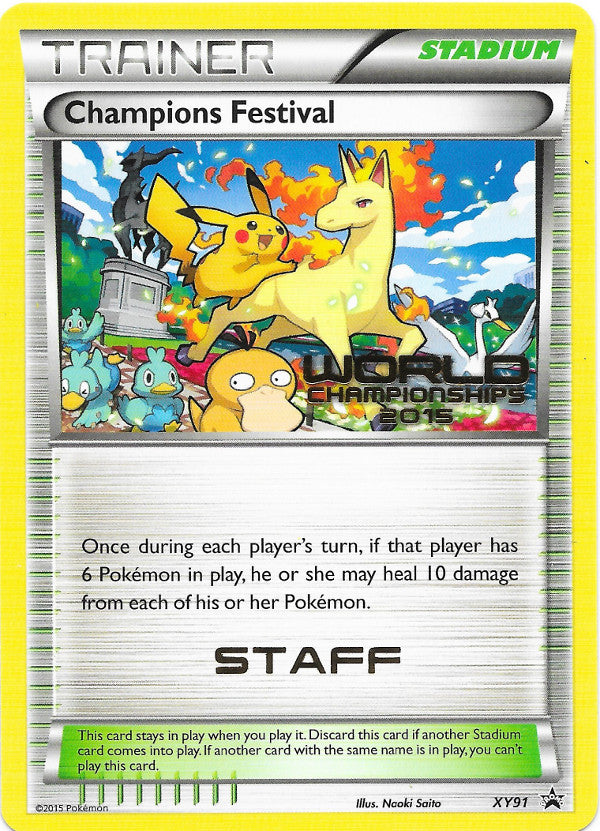 Champions Festival (XY91) (2015 Quarter Finalist) [XY: Black Star Promos] | Mega City Incorporated