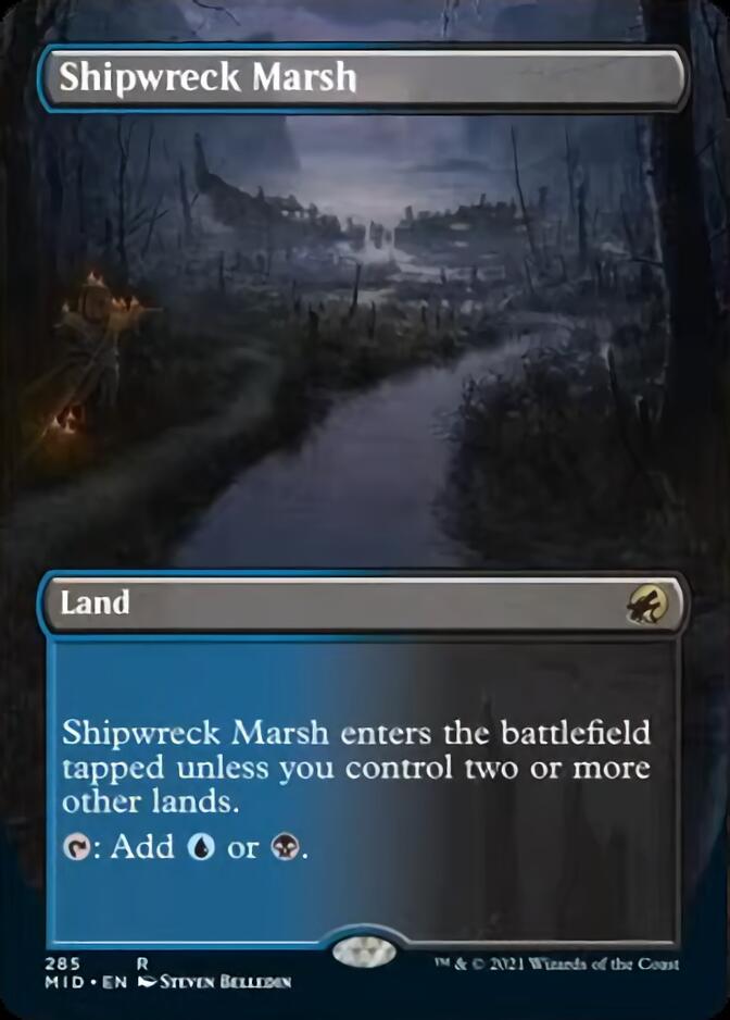 Shipwreck Marsh (Borderless Alternate Art) [Innistrad: Midnight Hunt] | Mega City Incorporated