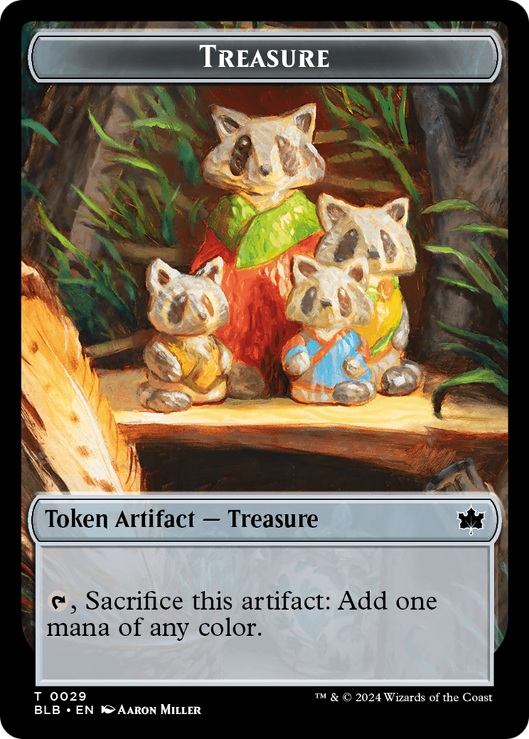 Rabbit // Treasure Double-Sided Token [Bloomburrow Tokens] | Mega City Incorporated